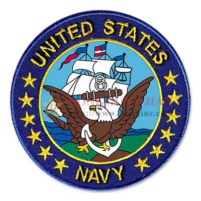 navy embroidered patches